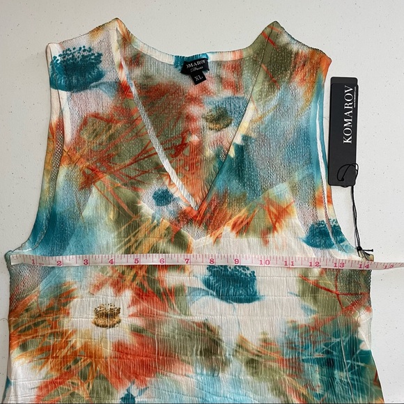 KOMAROV draw string pocket mini crinkle dress - Picture 10 of 11